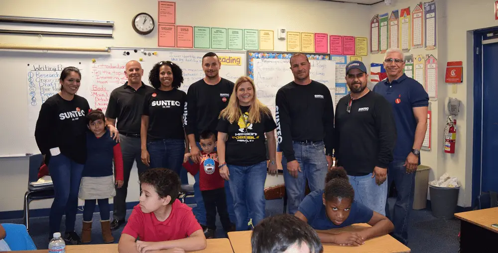 Suntec Concrete Donates to Tracy Wagners Class